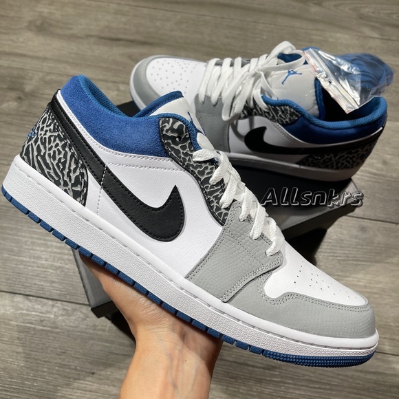 Jordan Other - Air Jordan 1 Low 💙🤍🖤Men’s